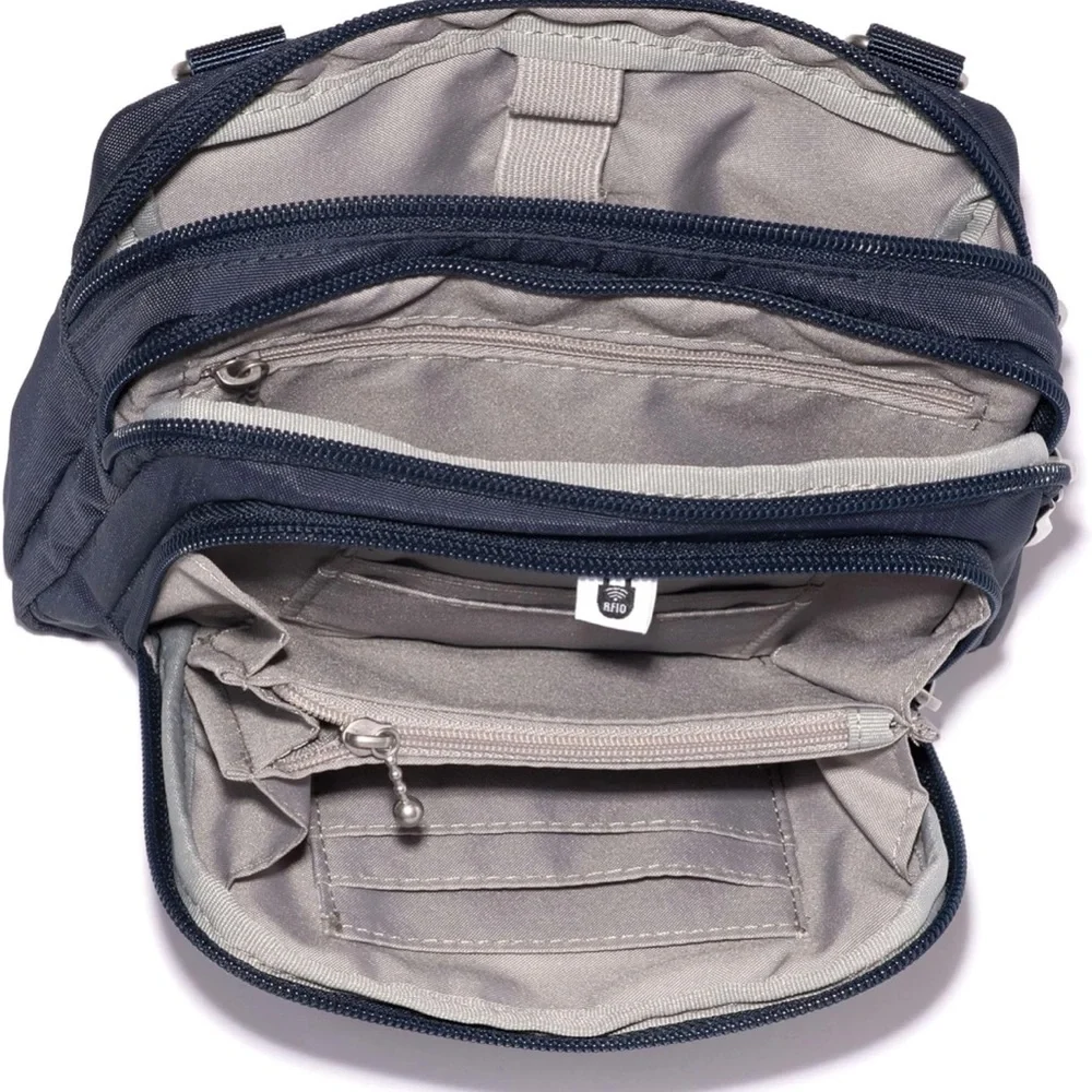 Baggallini Dark Blue Messenger Bag - Picture 9 of 13